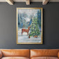 Winter Gathering - Modern Framed Canvas Print