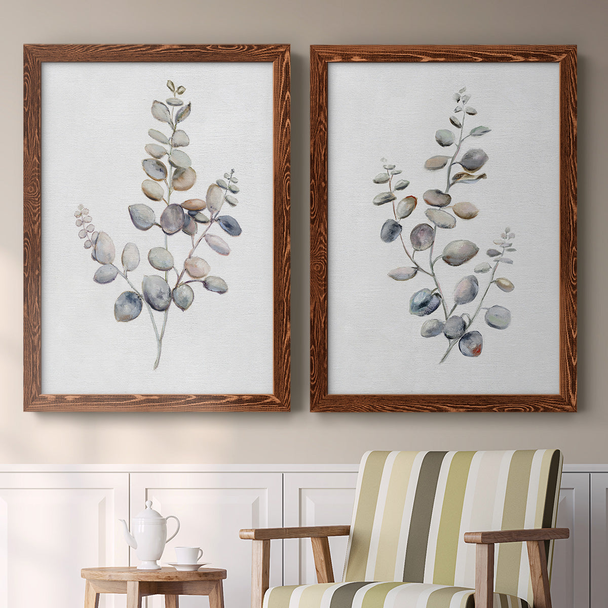 Eucalyptus I - Premium Framed Canvas 2 Piece Set - Ready to Hang