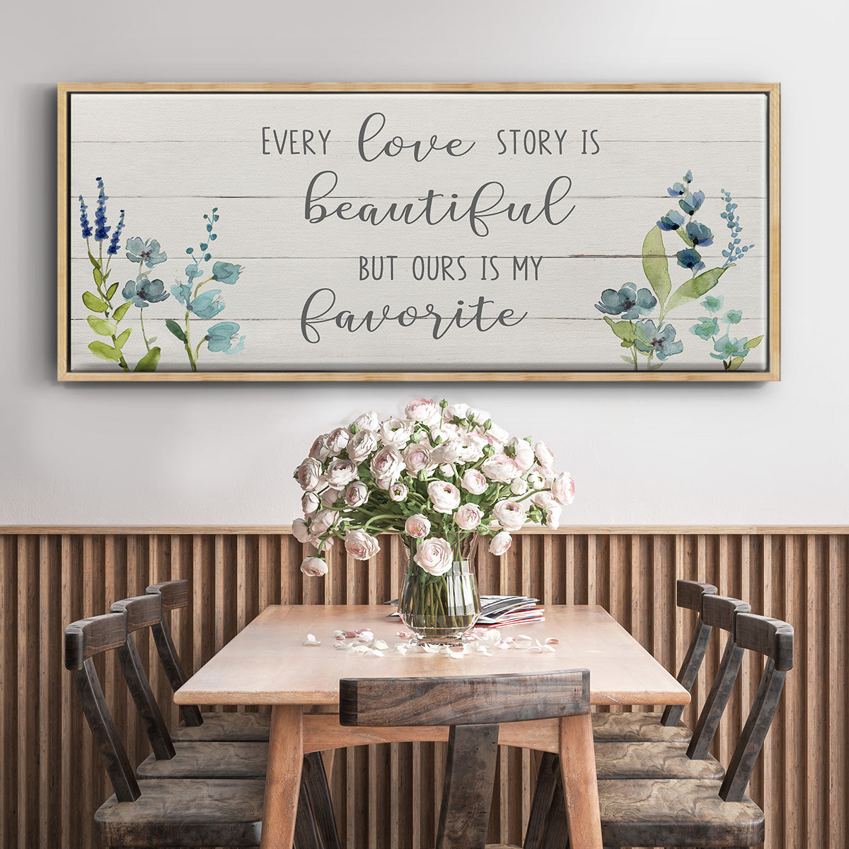 Love Story - Floater Framed Canvas Print