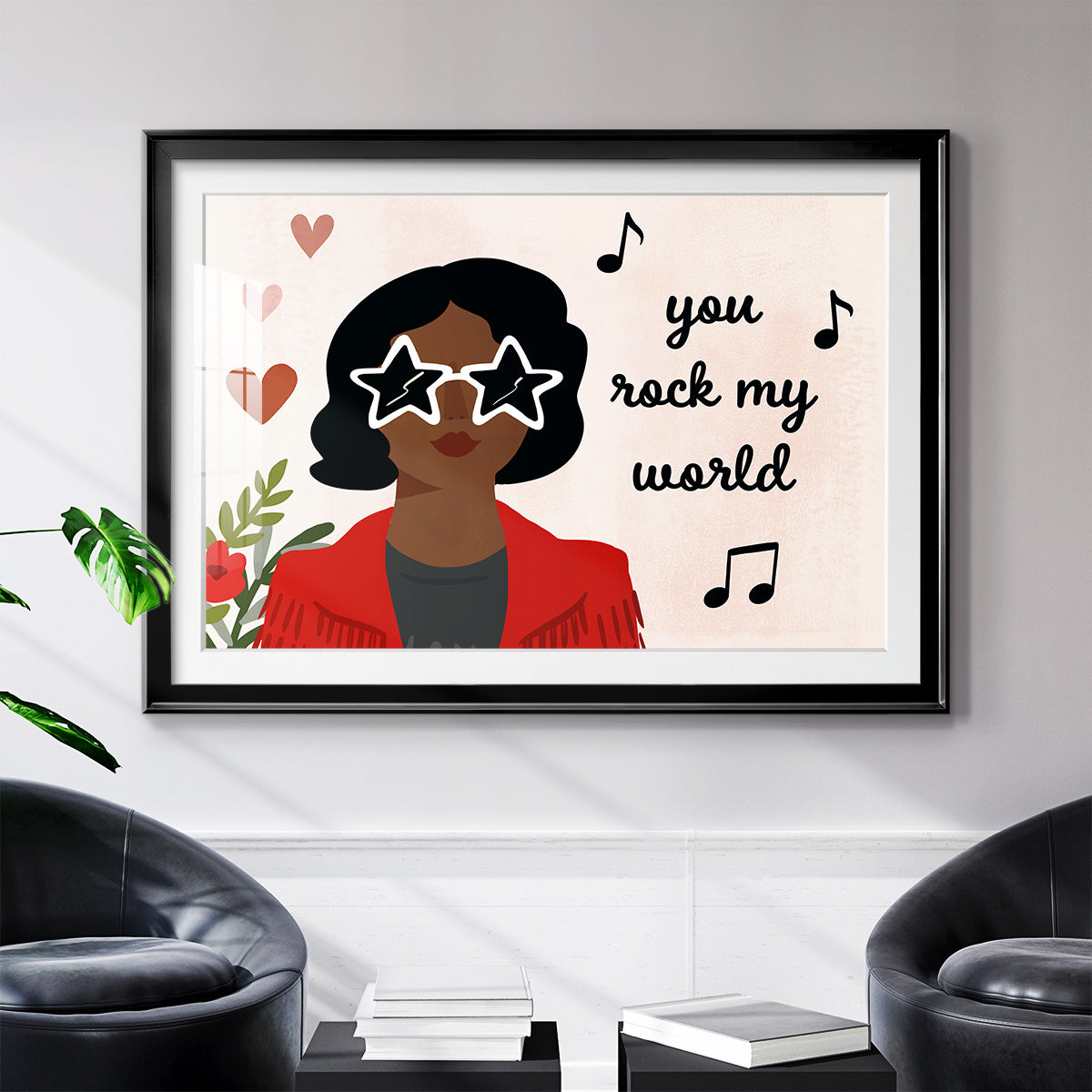 Darling Valentine Collection A - Modern Framed Art Print