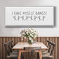 I Gave Myself Bangs! - Floater Framed Canvas Print
