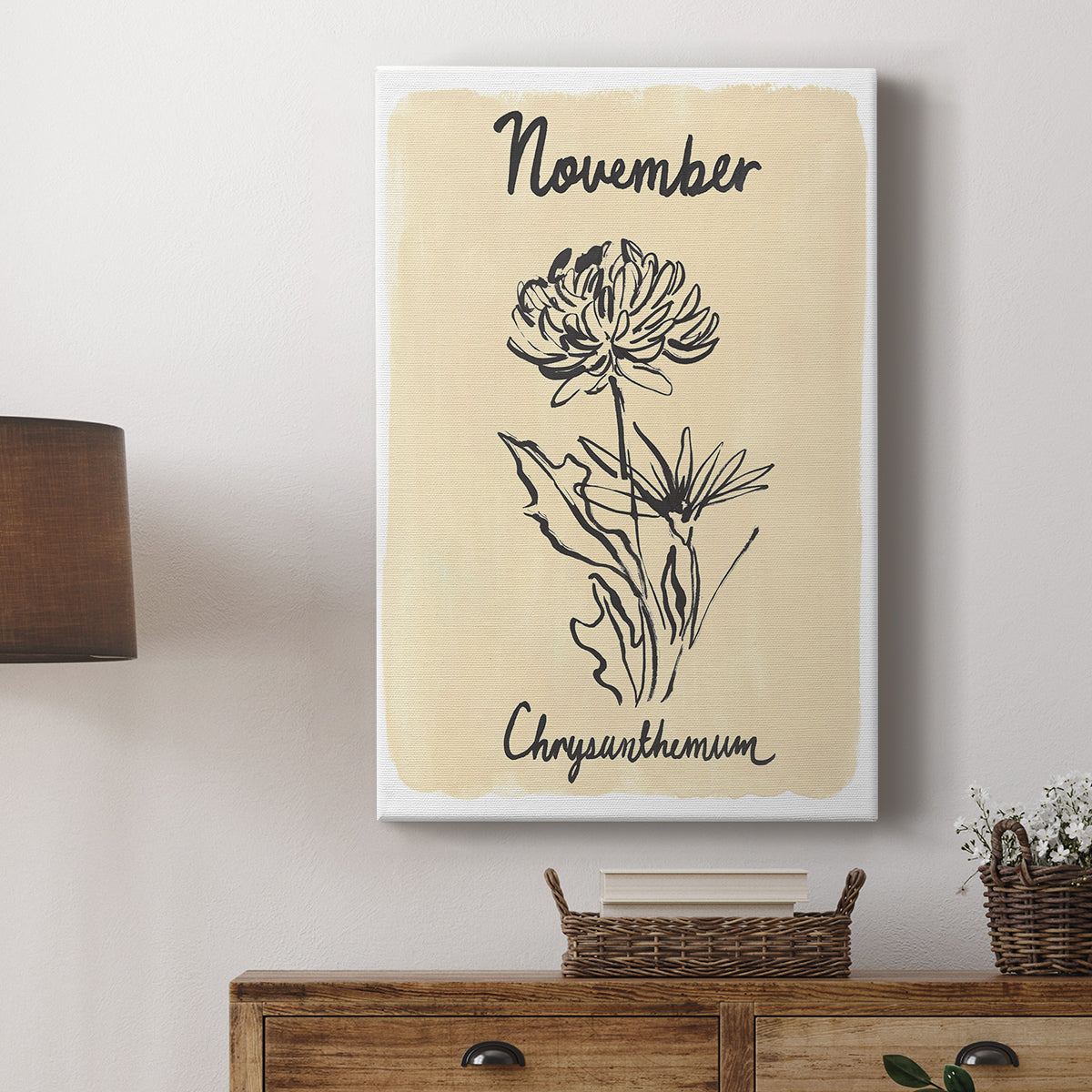 Birth Month XI - Canvas Art Print