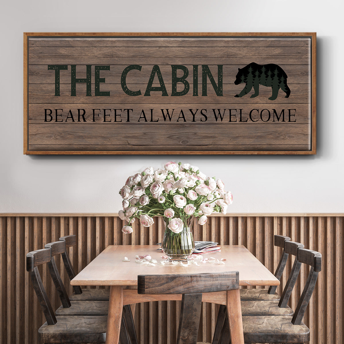 Bear Feet - Floater Framed Canvas Print