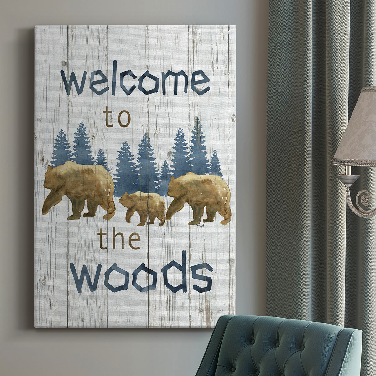 Welcome to the Woods Premium Gallery Wrapped Canvas - Ready to Hang