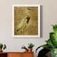 Gold Crane at Dusk I - Premium Canvas Framed in Barnwood - Ready to Hang