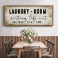 Laundry Room - Floater Framed Canvas Print