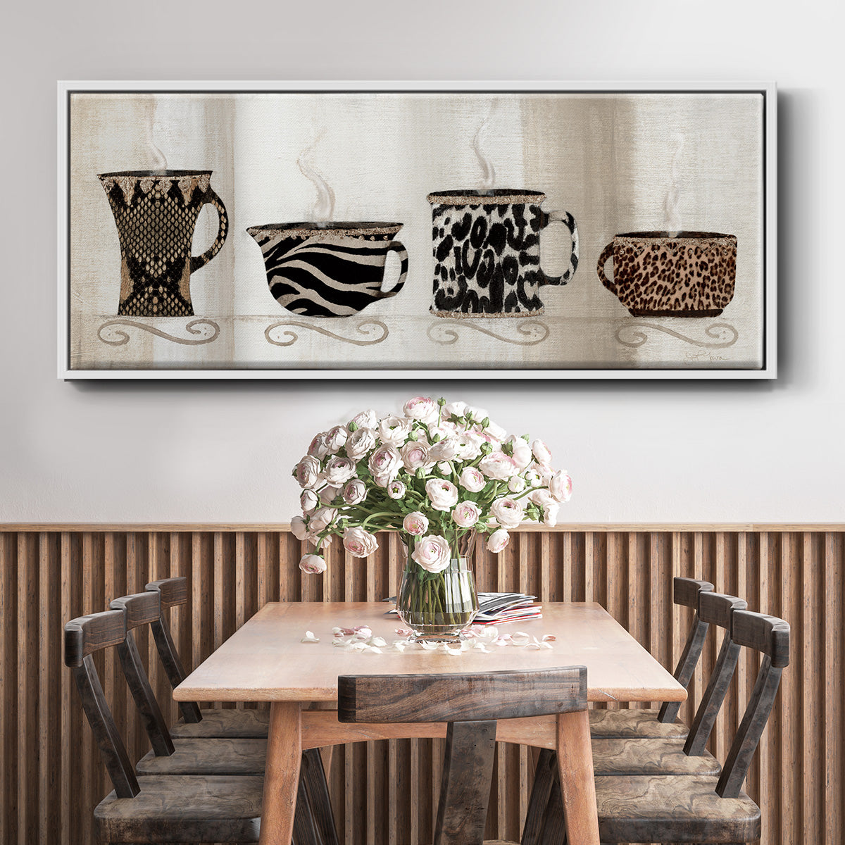 Coffee Skins II - Floater Framed Canvas Print