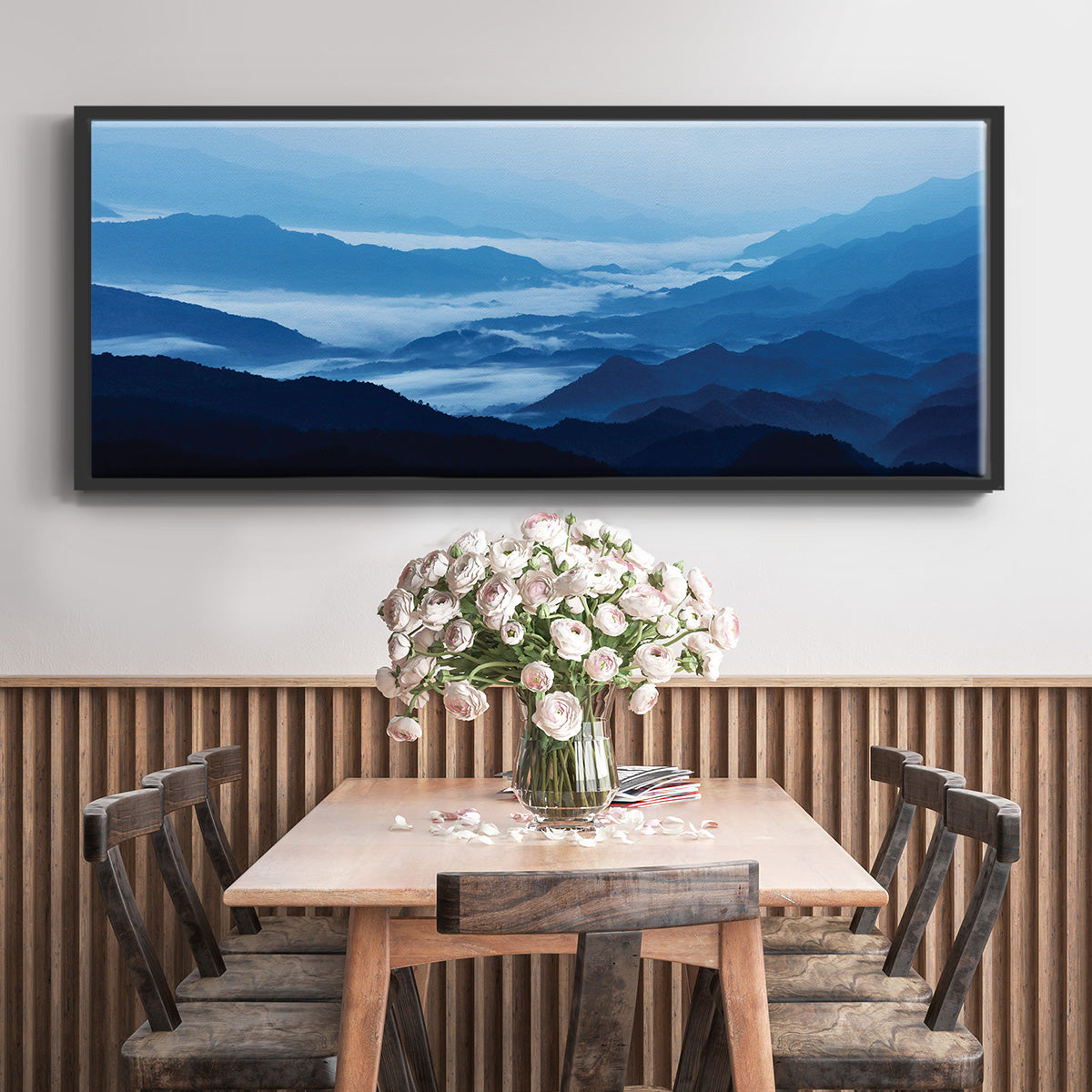 Misty Mountains XIII - Floater Framed Canvas Print