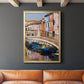 Colorful Canal - Modern Framed Canvas Print
