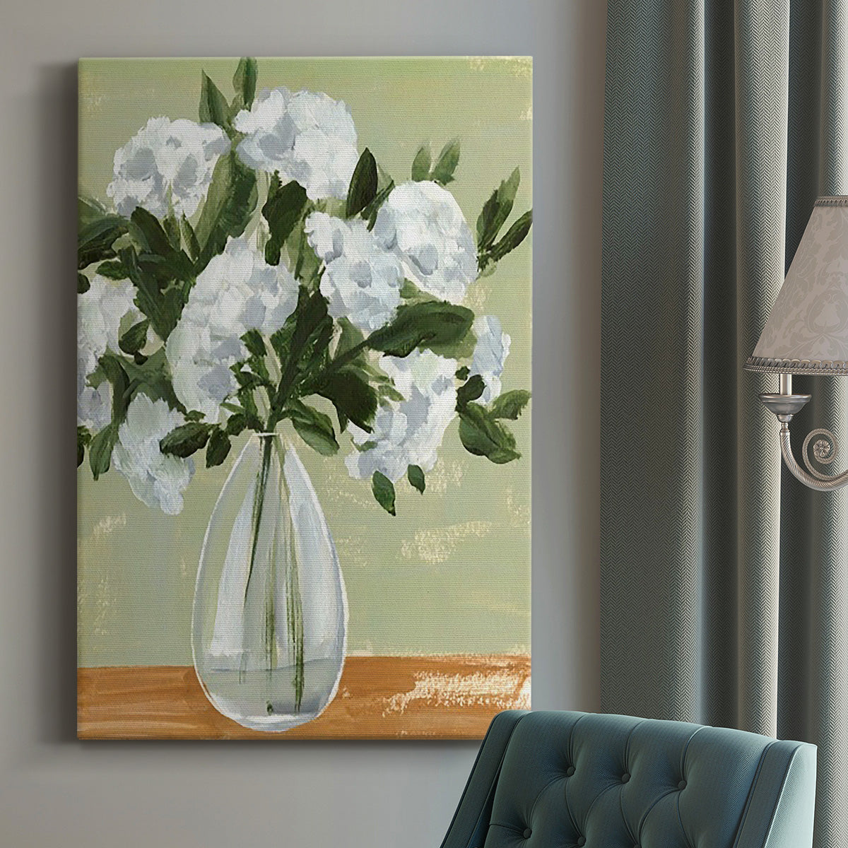 Vased Viburnum II Premium Gallery Wrapped Canvas - Ready to Hang