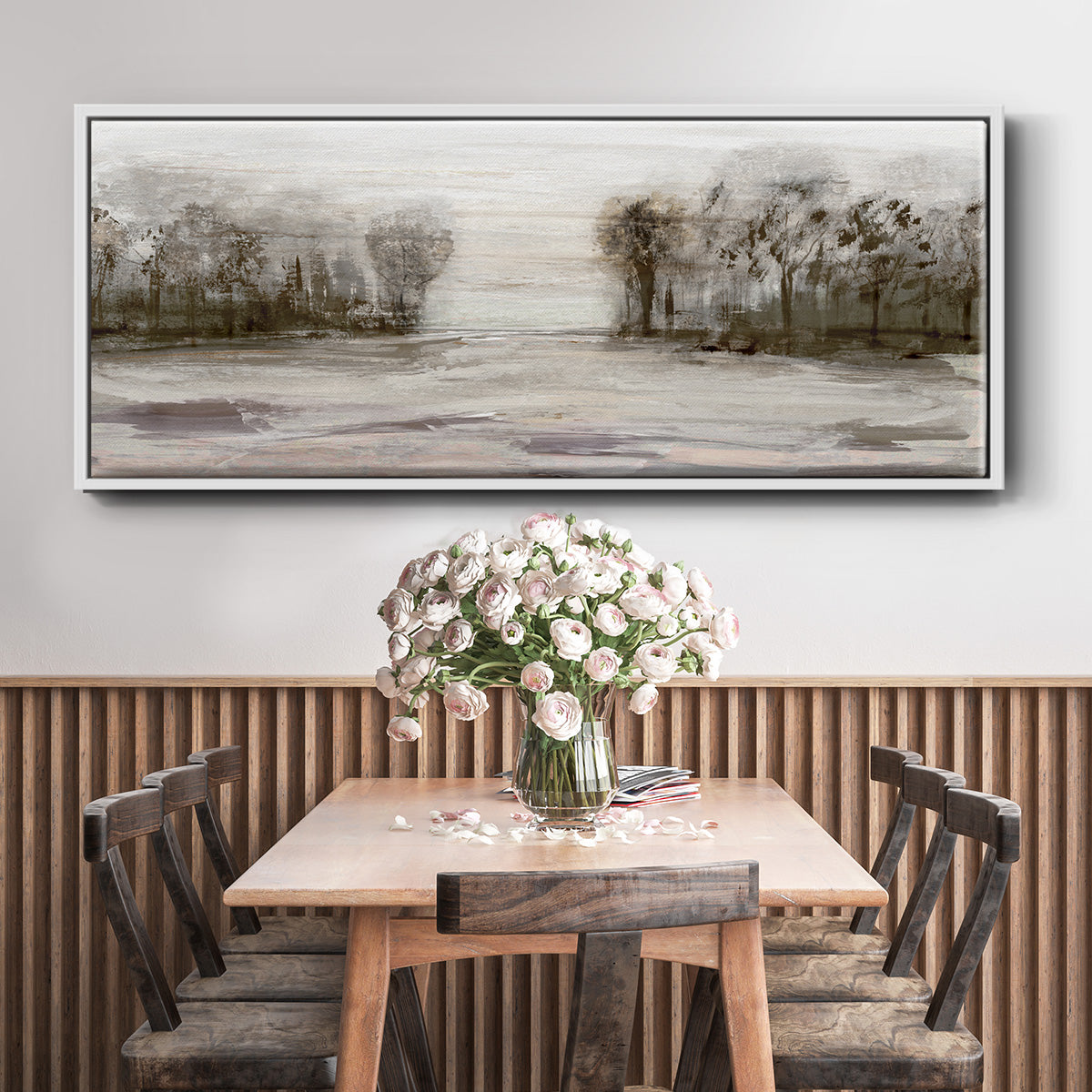 Near Graham Mountain - Floater Framed Canvas Print