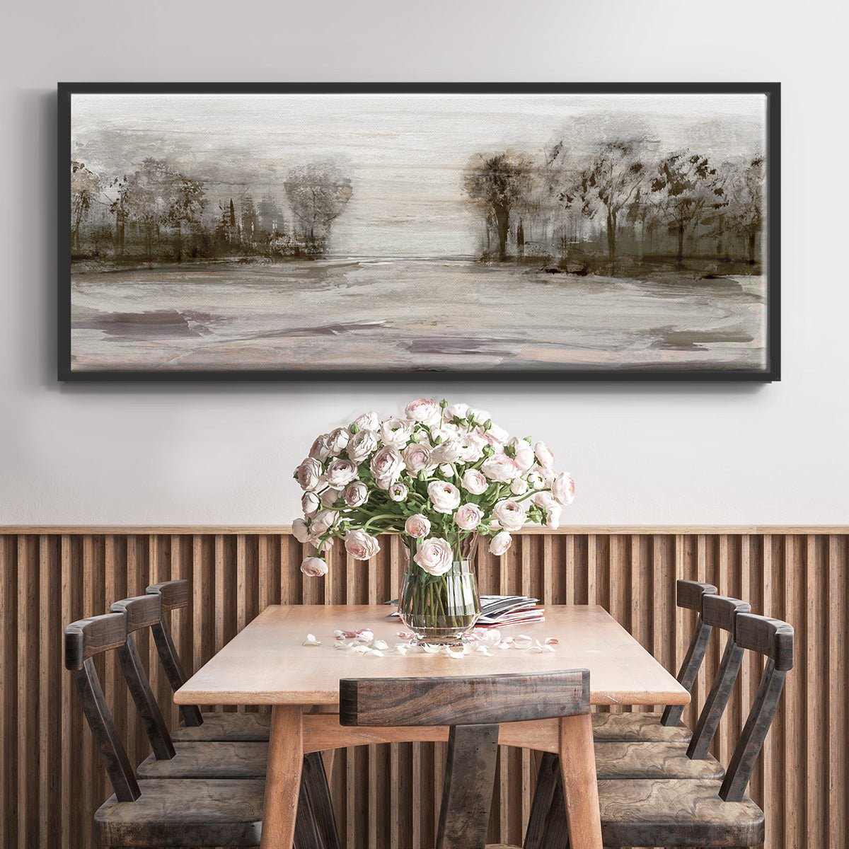 Near Graham Mountain - Floater Framed Canvas Print