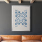 Monochrome Terra Mesa Tile I - Modern Framed Canvas Print