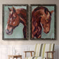 Paint by Number Horse I - Premium Framed Canvas 2 Piece Set - Ready to Hang