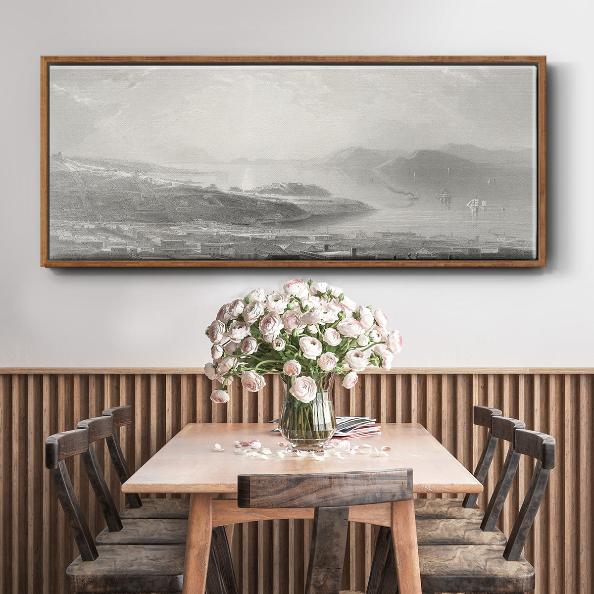 Golden Gate - Floater Framed Canvas Print
