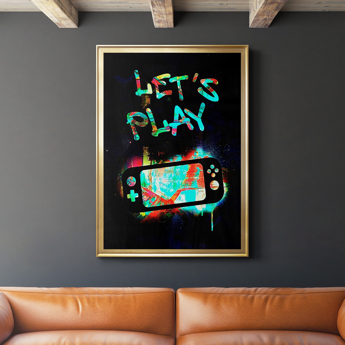 Gamer Tag III - Modern Framed Canvas Print