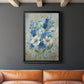 Blue Garden II - Modern Framed Canvas Print