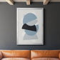 Shapely Blues I - Modern Framed Canvas Print