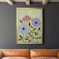 Woodblock Floral III - Modern Framed Canvas Print