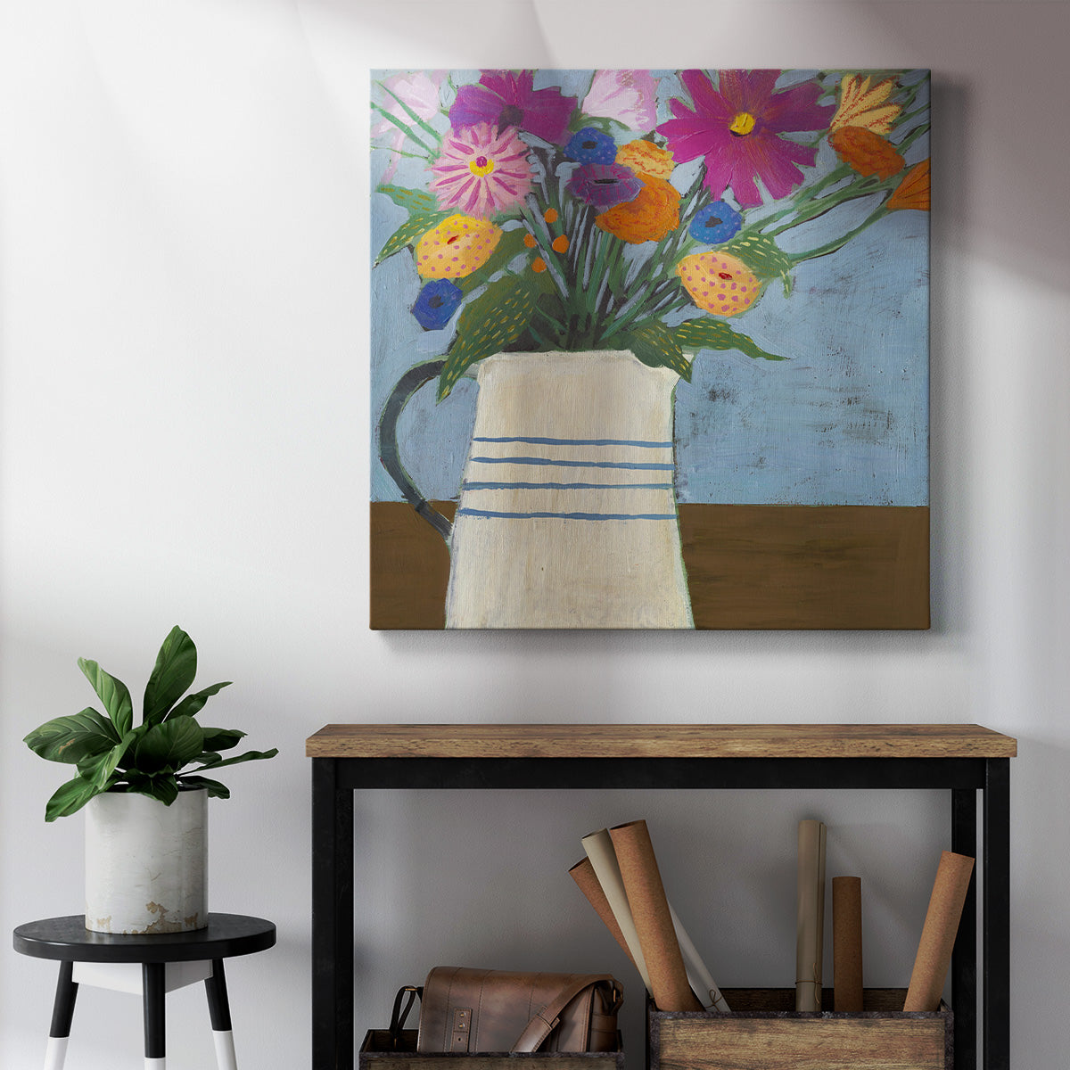 Farmhouse Flora II - Canvas Art Print