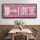 I Love You - Floater Framed Canvas Print