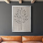 Leaves and Wood II - Modern Framed Canvas Print