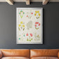 Floral Gatherings Grid - Modern Framed Canvas Print