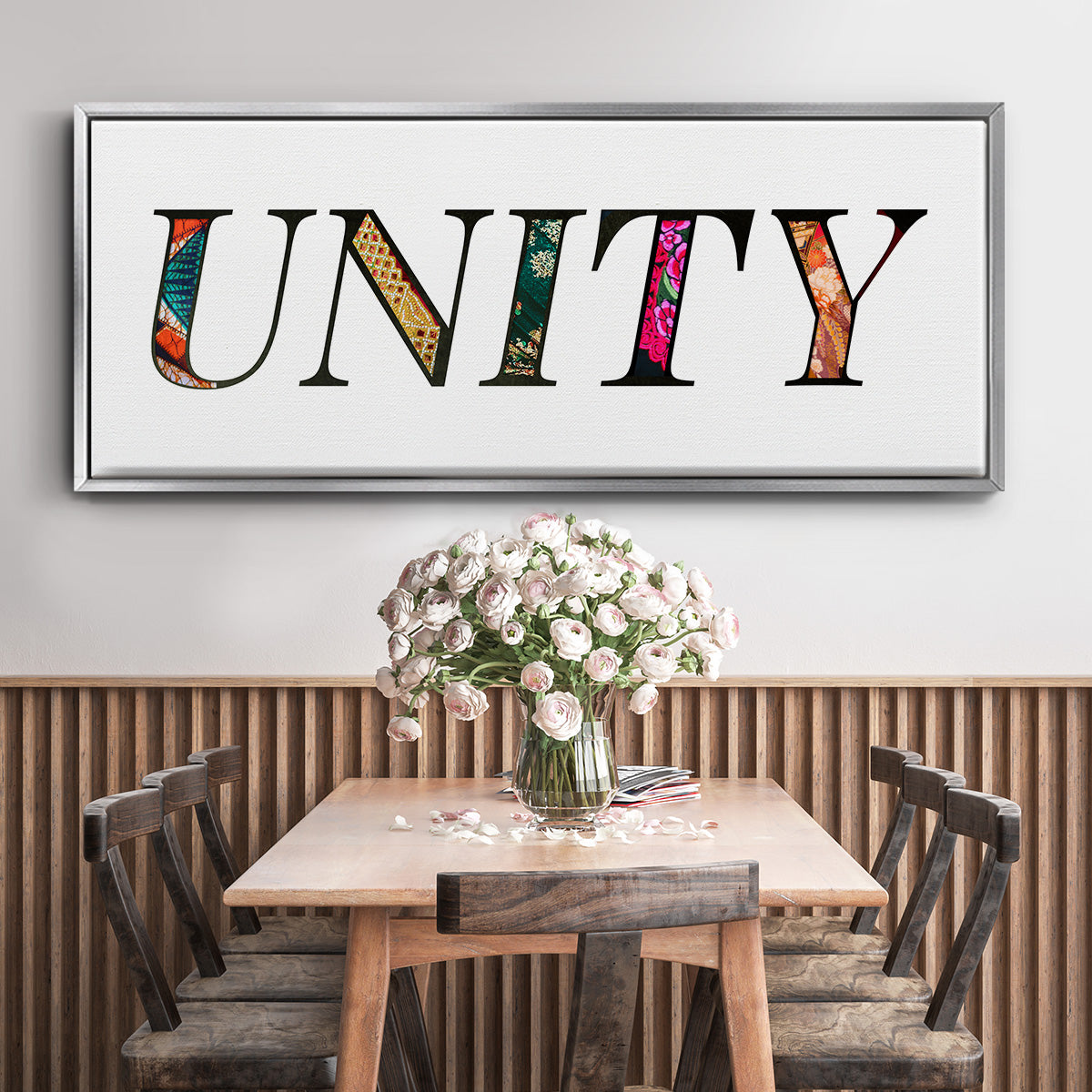 Unity - Floater Framed Canvas Print