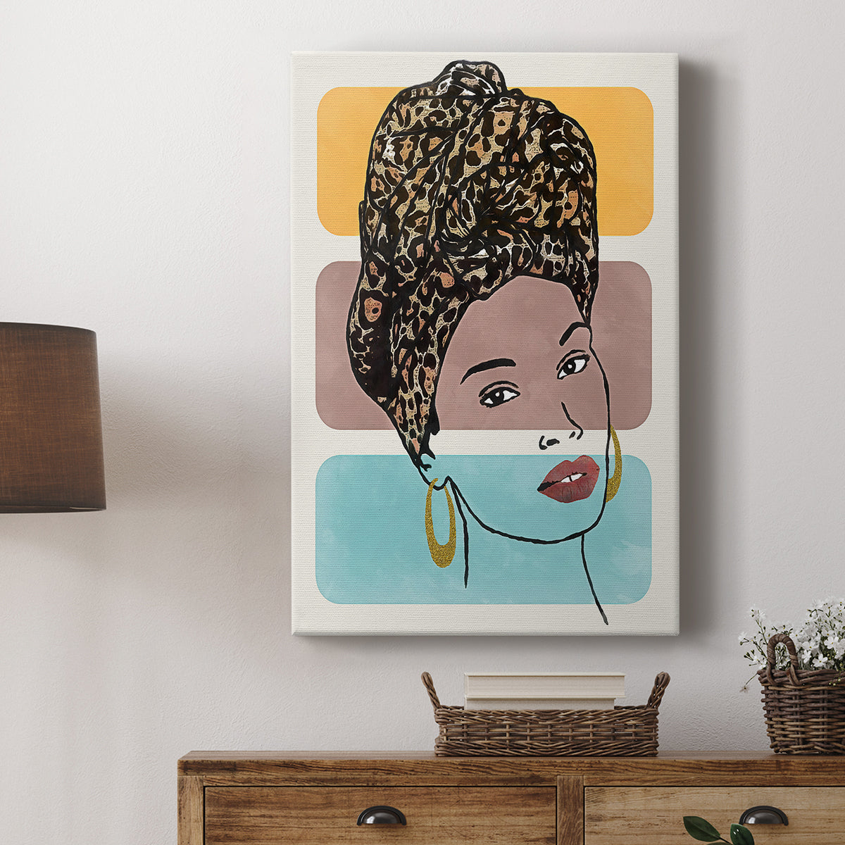 Head Wrap I - Canvas Art Print