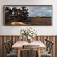 The Road and the House - Floater Framed Canvas Print