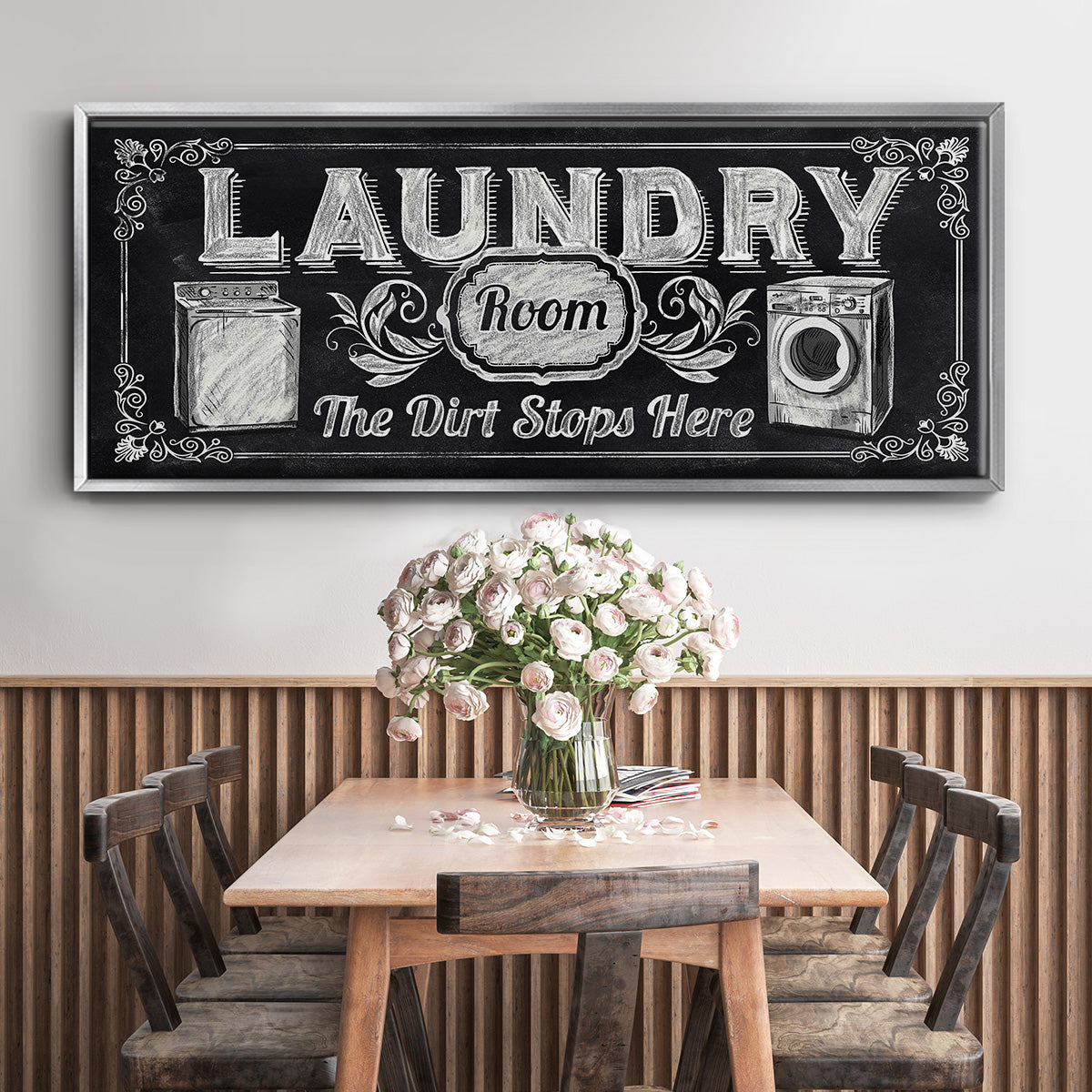 Dirt Stops Here - Floater Framed Canvas Print