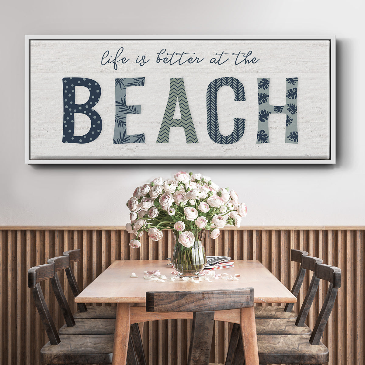 Beach Better - Floater Framed Canvas Print