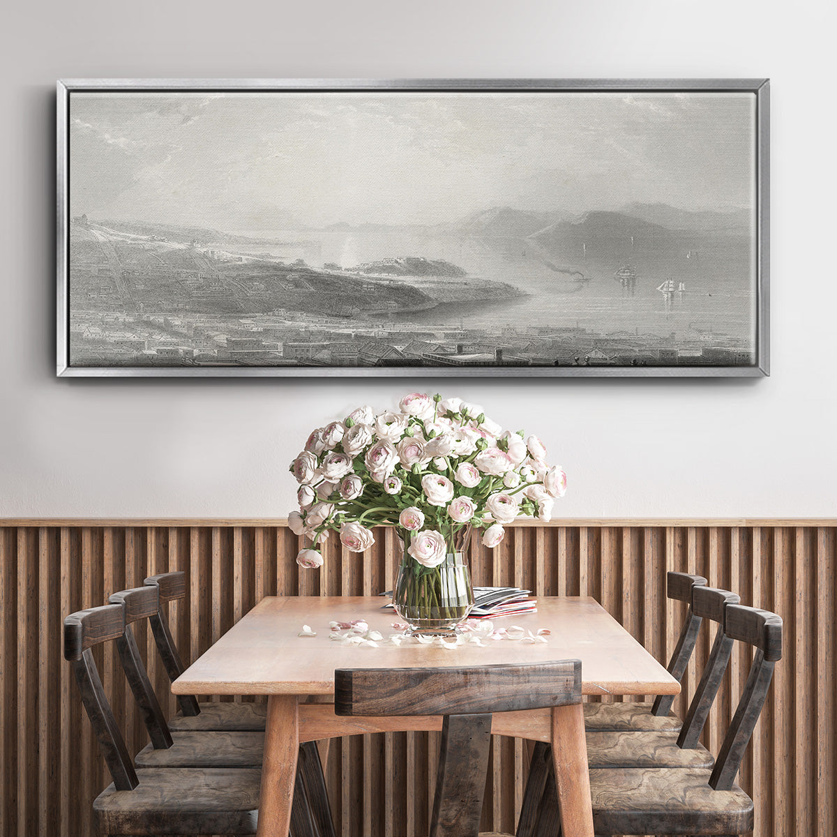Golden Gate - Floater Framed Canvas Print