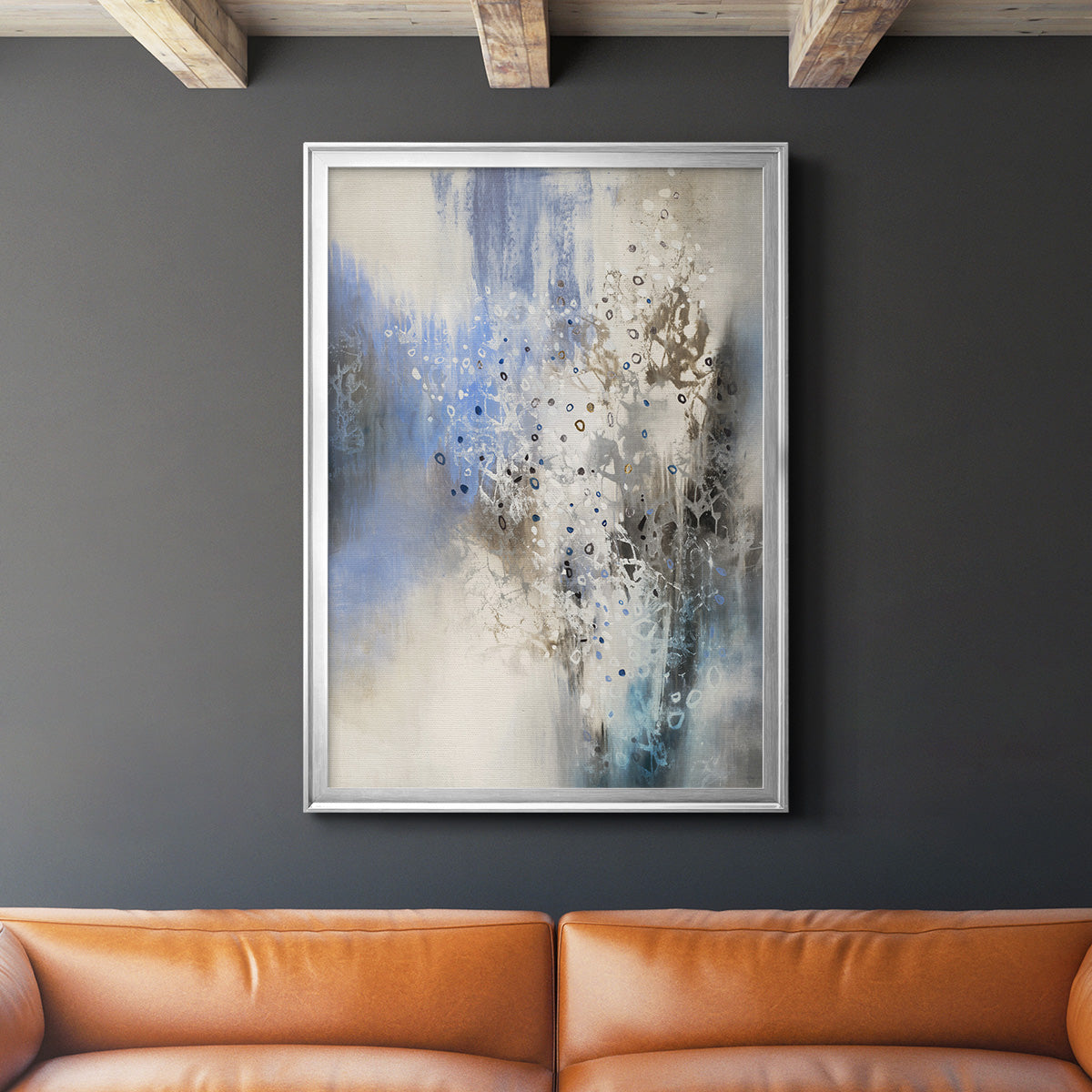 Glacier Stones - Modern Framed Canvas Print