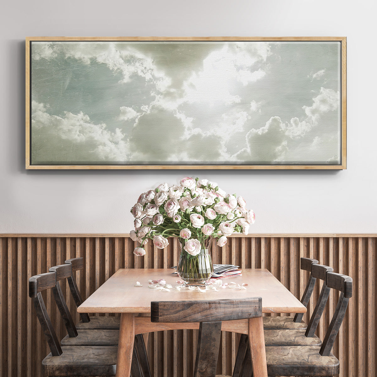 Sky Scrapers II - Floater Framed Canvas Print