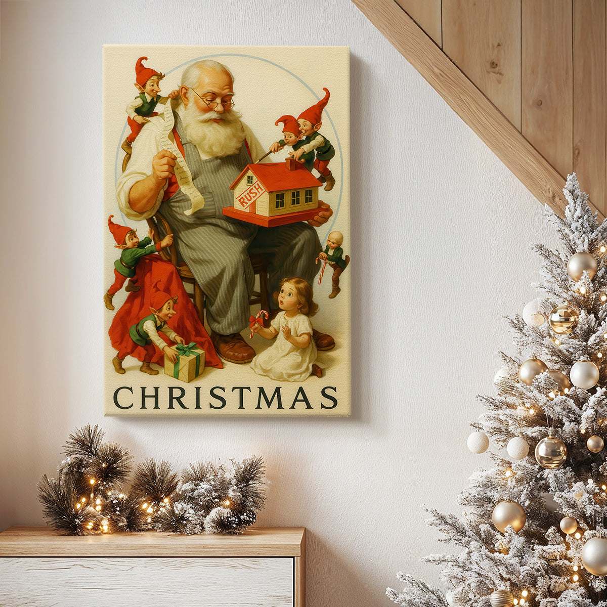 Twilight of Tinsel-Gold Dusk - Canvas Art Print