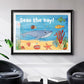 Cute Sea Creatures II - Modern Framed Art Print