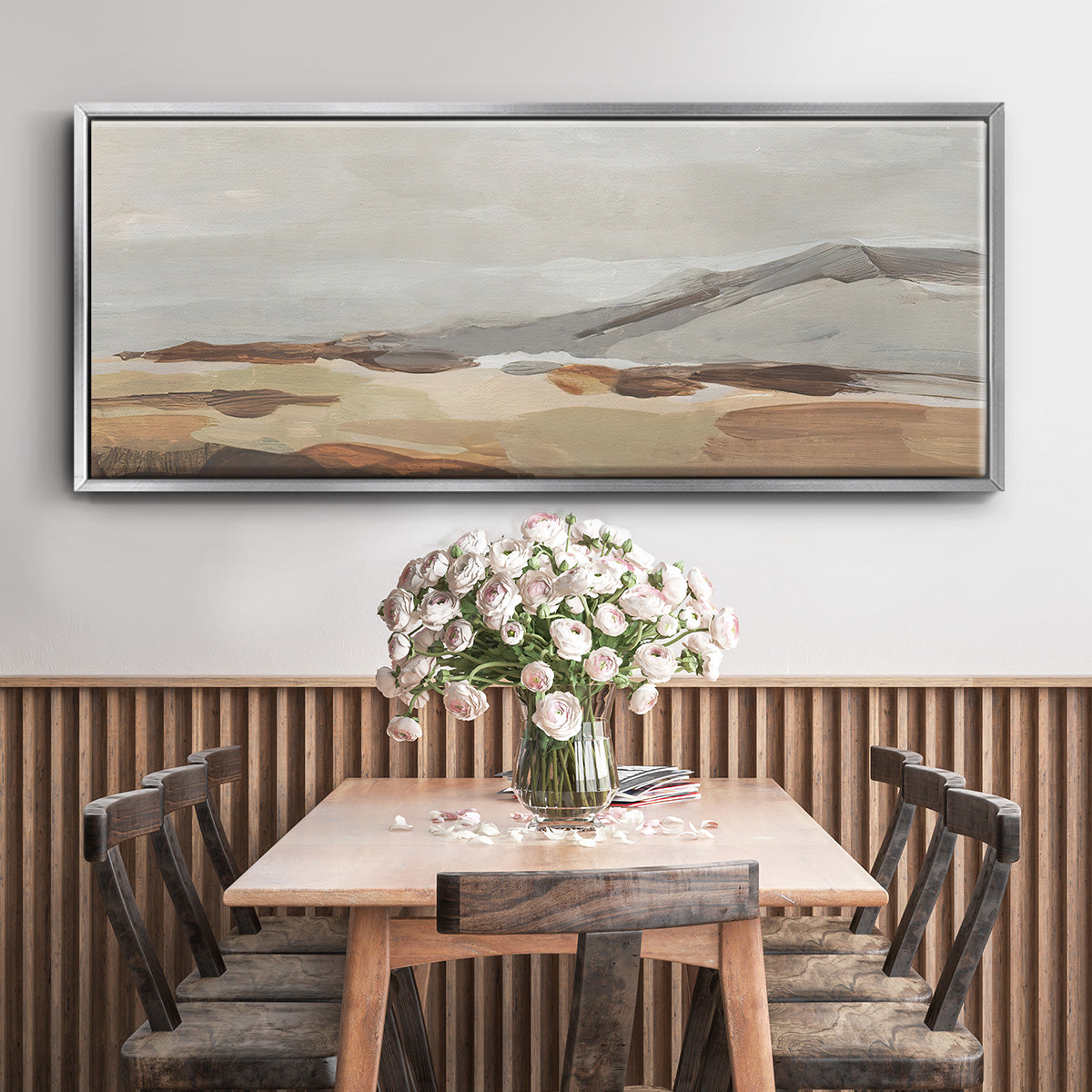 Dusky Mountain I - Floater Framed Canvas Print