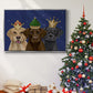 Christmas Labradors, Three Kings - Floater Framed Canvas Print