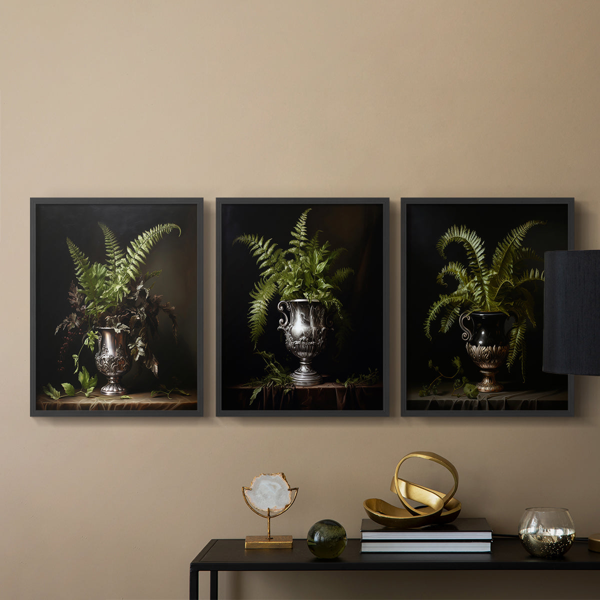 Floral Study Series LXXI - Restickable Framed Art Set