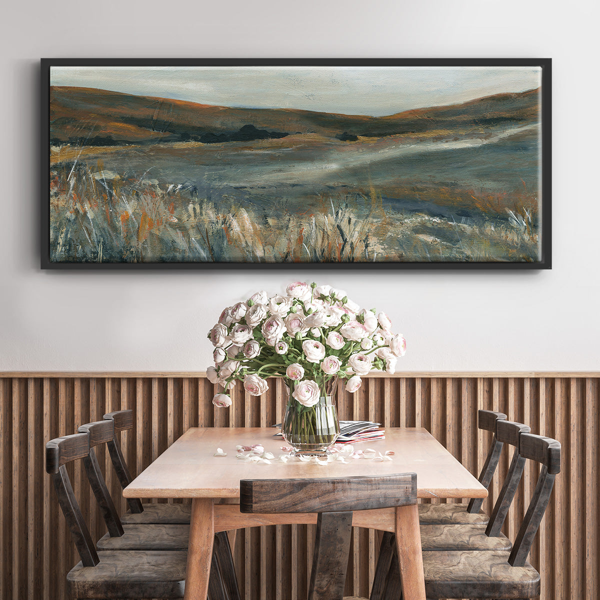 Copper Sunset - Floater Framed Canvas Print