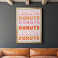 Donuts - Modern Framed Canvas Print