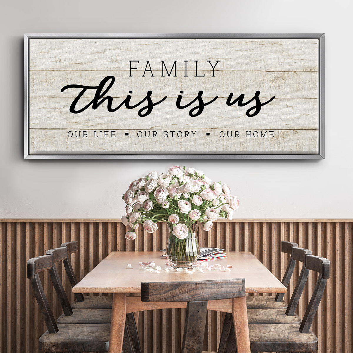 This is Us - Floater Framed Canvas Print