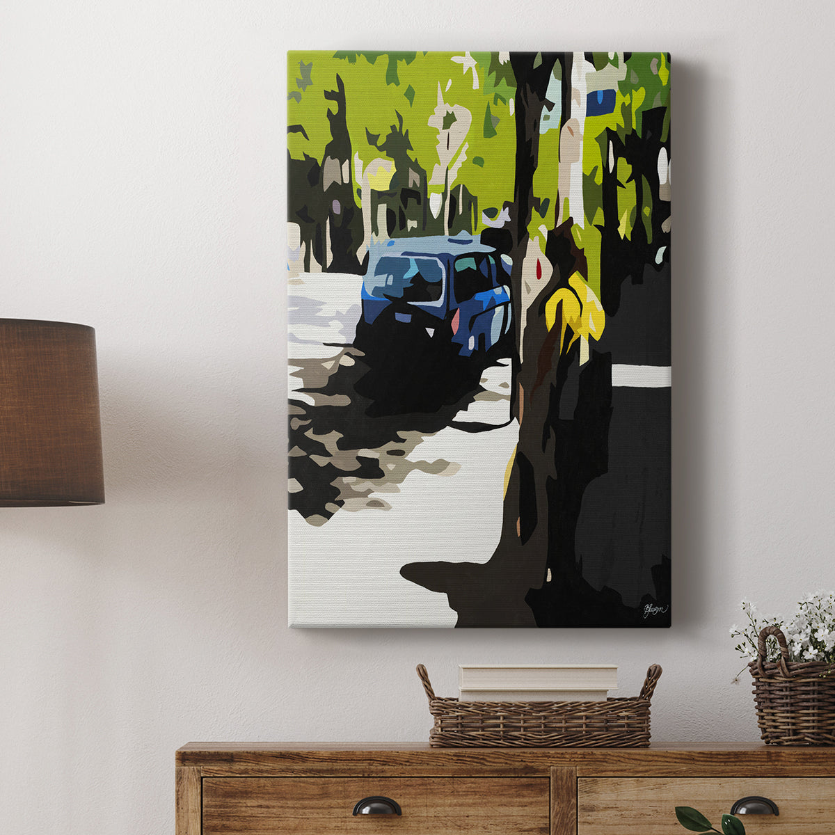 A Volvo in Ballard - Canvas Art Print