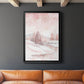 Blush Winter - Modern Framed Canvas Print