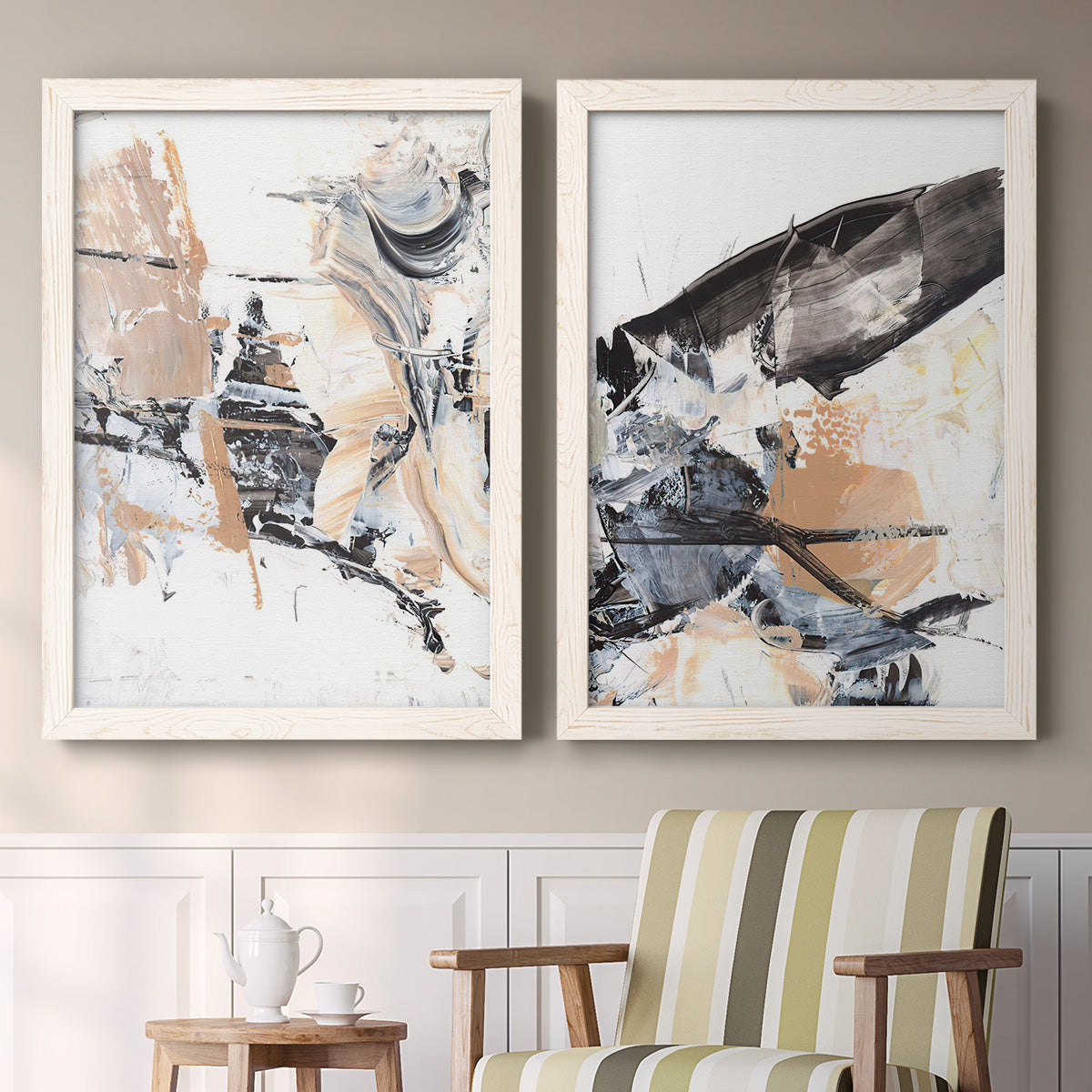 Ruckus III - Premium Framed Canvas 2 Piece Set - Ready to Hang