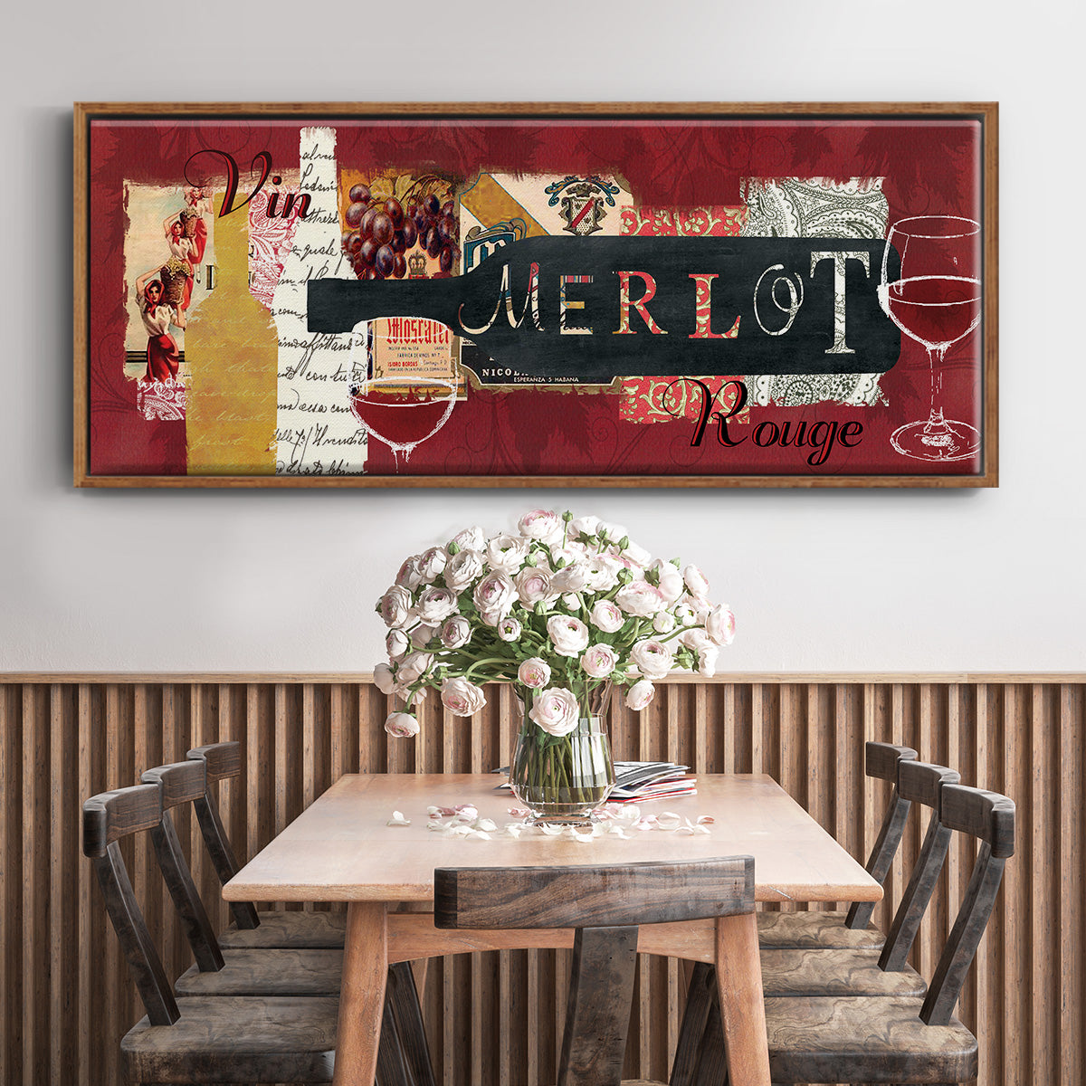 Merlot - Floater Framed Canvas Print
