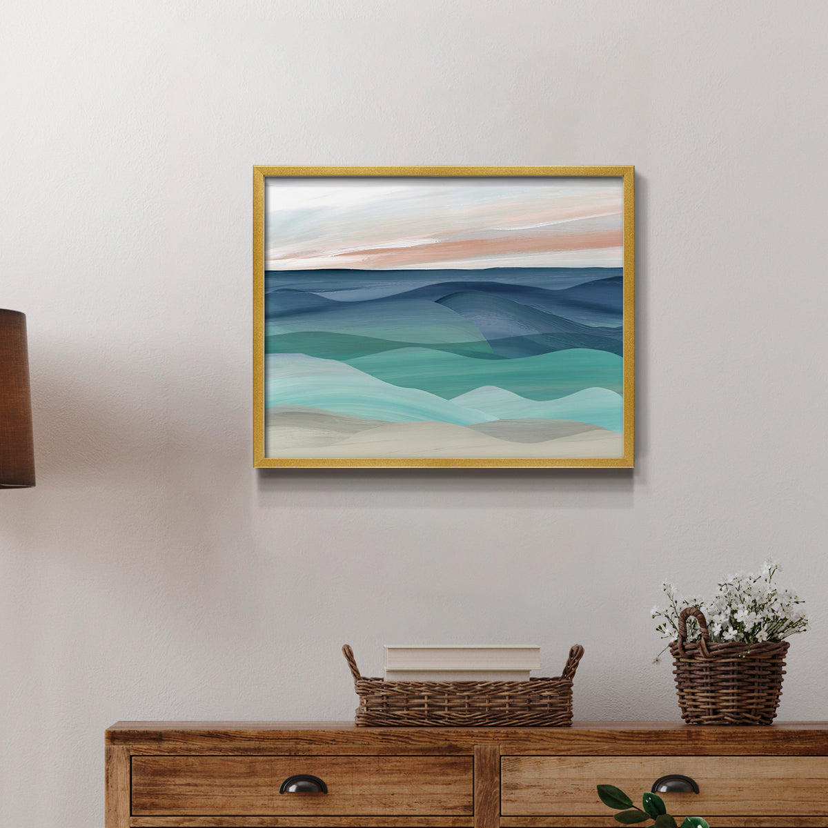 43524,abstract,ocean,landscape,art,painting,modern,sunset,blue,green,tranquility,waves,color,decor,home,framed,contemporary,nature,ocean view,coastal,seascape,peaceful,wall art,interior design,smooth,texture,horizon,stylish,ocean colors,creative,relaxation,scenery,sea,calming,atmosphere,aesthetic,visual,bright,layered,Re-stickable,Abstract