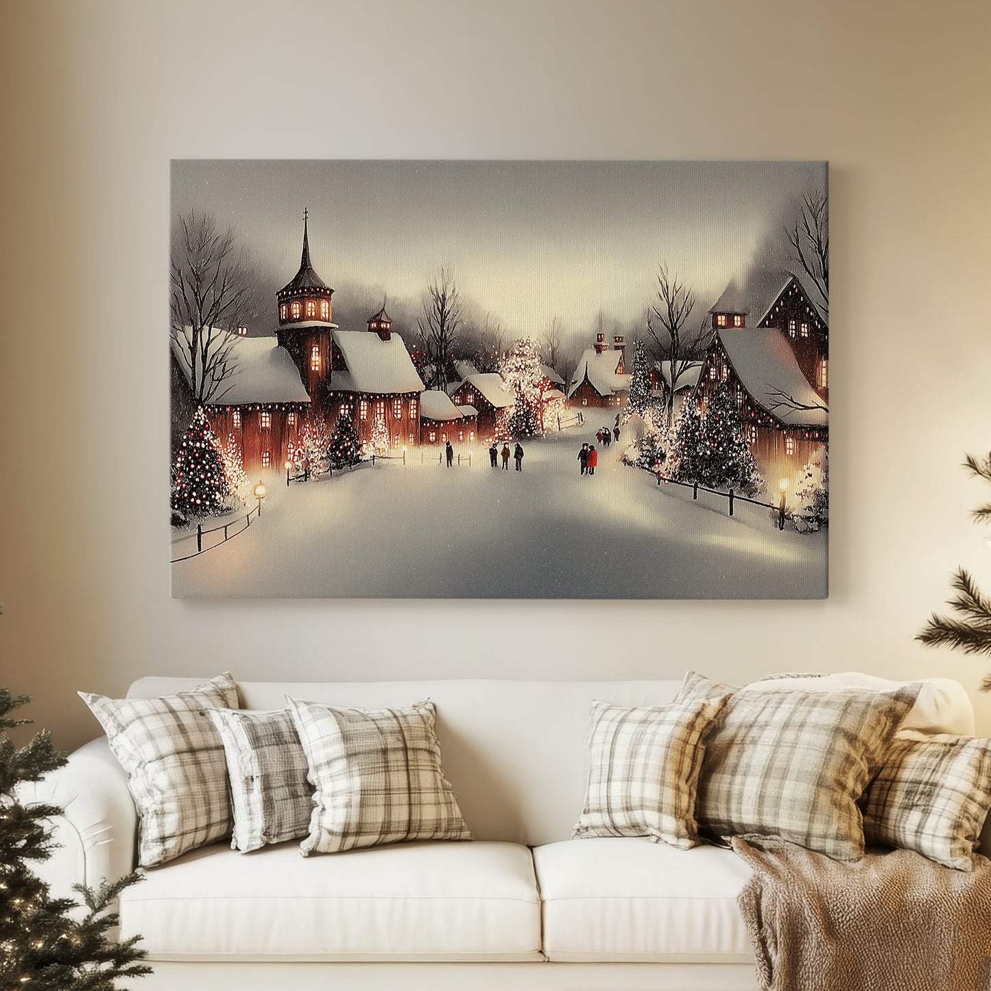 Honeyed Lantern at Eve - Canvas Art Print