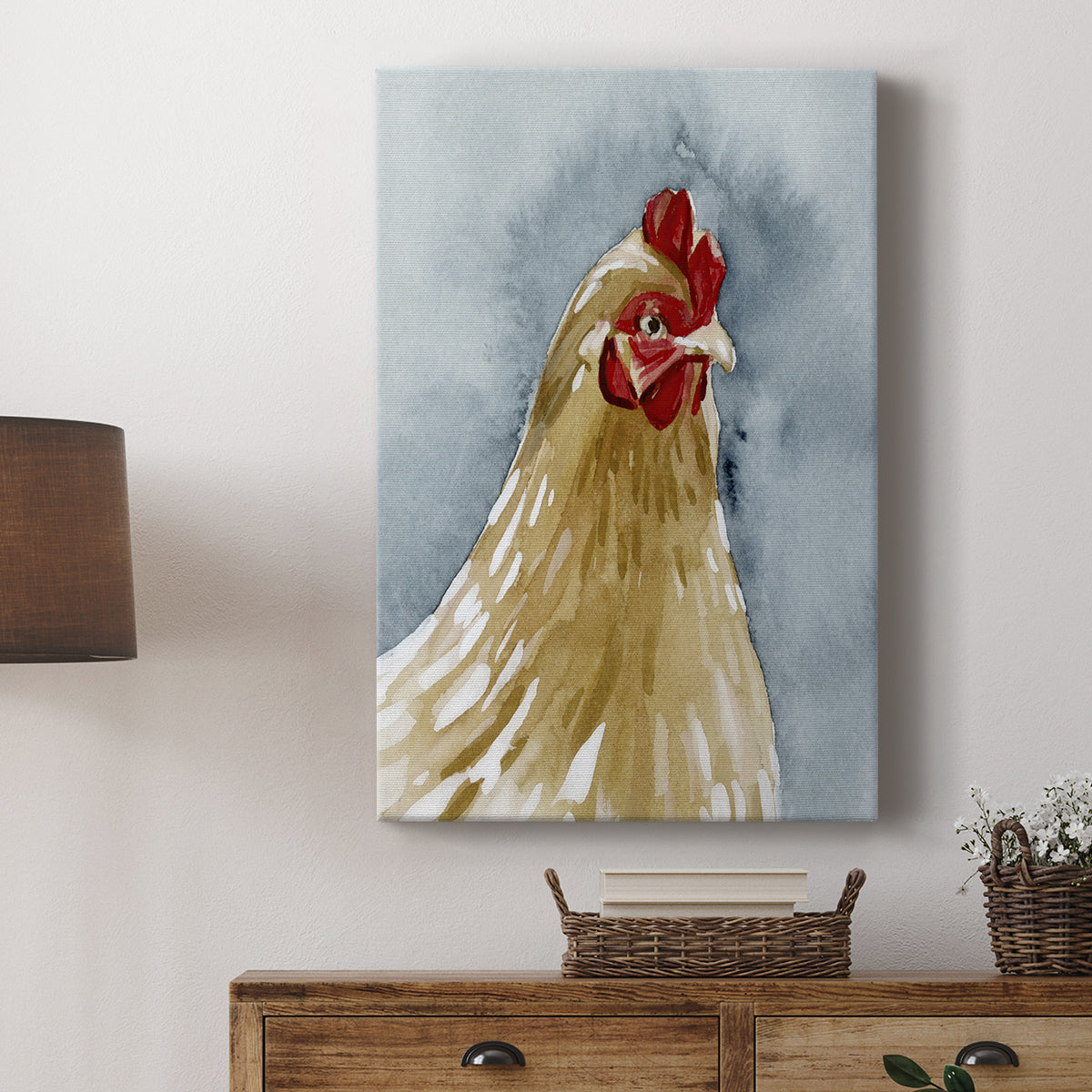 Chicken Portrait II - Canvas Art Print